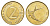 Словения 2 толара 2001  KM 5 латунь  UNC  4660-134