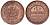 Россия 1 копейка 1912 СПБ, Николай II (1894-1917) KM 9.2 медь 51-2241