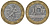 Франция 10 франков 1989 тип гений Бастилии KM 964.1, Le Franc 375.3 биметалл  45-626