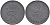 ДАНИЯ 2 ЭРЕ 1963 C; S, ФРЕДЕРИК IX (1947-1972) KM 840.2 цинк UNC 28-351