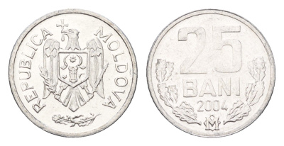 Молдавия (Молдова) 25 бань (бани) 2004 KM 3 алюминий UNC 4694-1066