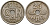Дания 25 эре 1924 NCN; GJ Кристиан X (1912-1947) KM 823.1 медно-никель 4187-857
