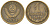СССР 1 копейка 1977 Y 126a, Schon 75a латунь 4613-554