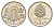 Латвия 1 лат 2006 Шишка KM 74 медно-никель UNC 4644-963