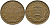 Гернси 8 даблов (дублей) 1947 Н KM 14 бронза 4383-733