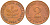 ФРГ 2 ПФЕННИГА 1964 F KM 106, J.381 бронза 3718-363