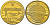 Польша 10 злотых рыб ND (2008, 2009, 2010) Рыба, подкаменщик, диаметр 32,5 мм, вес 13,2 гр латунь PROOF 1085-8-61