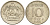 Швеция 10 эре 1954 TS, Густав VI Адольф (1950-1973) KM 823 серебро 192-144