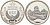 Египет 5 фунтов 1994 сфинкс и пирамиды KM 749 серебро PROOF 11-241-44