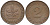 ФРГ 2 ПФЕННИГА 1959 G KM 106, J. 381 бронза 4547-1133