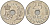 ДАНИЯ 25 ЭРЕ 1974 S; B, МАРГРЕТЕ II (1972-) KM 861.1 медно-никель 94-557