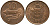 Исландия 10 эйре 1981 кальмар KM 25 бронза 211-818