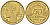 ФРАНЦИЯ 50 САНТИМОВ 1941 ТИП MORLON KM 894.1, LE FRANC 192.18 алюминиевая бронза 44-655
