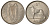 ИРЛАНДИЯ 6 ПЕНСОВ 1953 ИРЛАНДСКИЙ ВОЛКОДАВ KM 13a медно-никель aUNC 25-912