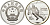 Китай 10 юаней 1991 XXV олимпийские игры в Барселоне, слалом KM 296 серебро PROOF 1095-9-23