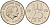 Нидерланды 25 центов 1970 Юлиана (1949-1980) KM 183 никель    4598-456