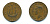Великобритания 1/2 пенни 1943 Георг VI (1936-1952) KM 844, Spink 4115 бронза 540-435