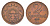 Латвия 2 сантима 1926  KM 2 бронза    4658-1149