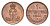 Ганновер 1 пфенниг 1863 B, Георг V (1851-1866) KM 233, AKS 156, J. 90 медь    4658-1064