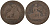 Испания 5 сентимо 1870 ОМ, лев со щитом KM 662 (Y53) медь  4153-146