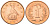 Зимбабве 1 цент 1997 птица-идол KM 1 a сталь плакированная бронзой  UNC  4602-826