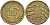 ГЕРМАНИЯ 10 РЕНТЕНПФЕННИГОВ 1924 А KM 33, J. 309 алюминиевая бронза 4401-351