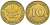 ФРГ 10 ПФЕННИГОВ 1949 J KM 103, J. 378 сталь плакированная латунью 219-417