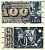 Швейцария 100 франков 1965 23 декабря 1965, серия 51 V, подпись 41 Pick 49 h бумага 8606-22-2-2