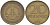 ГДР 20 пфеннигов 1969 А, первый год KM 11 латунь 4402-224