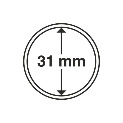 Капсулы круглые – 31 мм, упаковка 10 шт. Leuchtturm. 325003