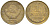 СССР 1 КОПЕЙКА 1988 ММД, ЦИФРЫ СБЛИЖЕНЫ KM 126а, Федорин 176 латунь 4549-159