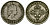 Маврикий 1/4 рупии 1965 Елизавета II (1952- ) KM 36 медно-никель 4564-217