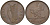 Ирландия 1 пенни 1968 курица с цыплятами KM 11 бронза 4144-1125