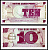 Великобритания 10 новых пенсов 1972 Pick M48 бумага UNC (пресс) 7203-92-2-1