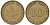 ФРГ 10 пфеннигов 1950 C KM 108, J. 383 сталь плакированная латунью 4132-521
