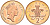 Великобритания 2 пенса 1993 Елизавета II (1952-2022) KM 936а, Spink 4386 (C4) сталь плакированная медью 4116-747