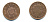 Великобритания 1 пенни 2003 Елизавета II (1952-2022) KM 986, Spink 4710 (B5) сталь плакированная медью 177-557