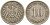 Германия 10 пфеннигов 1908 A J. 13,  KM 12 медно-никель    4603-724