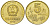 Китай 5 цзяо 1998 редкий год KM 336 латунь UNC 4528-541
