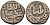 Индия 2 гани 1266-1287 AD Делийский Султанат, Ghiyath al-Din Balban биллон 192-733