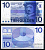Нидерланды 10 гульденов 1968 25 апреля 1968, Frans Hals, Plain bullseye at upper left on back Pick 91b бумага UNC (пресс) 2195-13-2-1