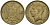 Румыния 10 леев 1930 Кароль II (1930-1940) KM 49 никель латунь 4519-131