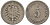 Германия 5 пфеннигов 1876 F, старогербовка KM 3, J. 3 медно-никель 51-3631