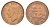 ЮАР 1/2 пенни 1942 Георг VI (1936-1952) KM 24 бронза 4603-245