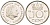 Нидерланды 10 центов 1980 Юлиана (1949-1980) KM 182 никель 4547-853