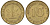 ФРГ 10 пфеннигов 1966 F KM 108, J. 383 сталь плакированная латунью 4132-542