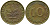 ФРГ 10 ПФЕННИГОВ 1950 D KM 108, J.383 сталь плакированная латунью 98-356