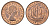 Великобритания 1/2 пенни 1967 Елизавета II (1952-2022) KM 896, Spink 4158 бронза 4118-1055