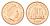 Фолклендские острова (Фолкленды) 1 пенни 2004 Елизавета II (1952-2022), папуанский пингвин KM 130 сталь плакированная медью UNC 4668-535