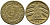 ГЕРМАНИЯ 5 РЕНТЕНПФЕННИГОВ 1924 D, KM 32, J. 308 алюминиевая бронза 4387-1146